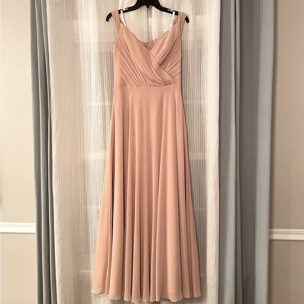 Davids Bridal Bridemaid Dress Color Sand
